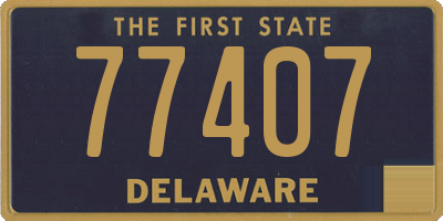 DE license plate 77407