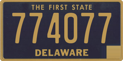 DE license plate 774077