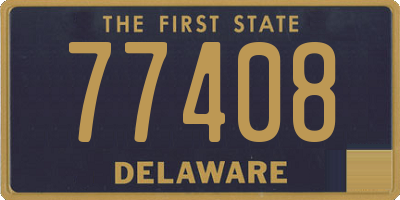 DE license plate 77408