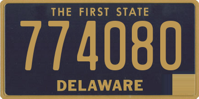 DE license plate 774080