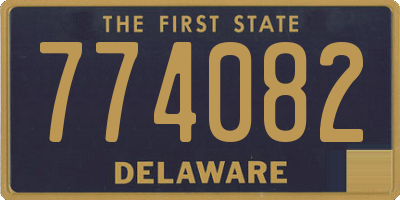 DE license plate 774082