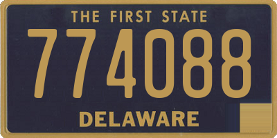 DE license plate 774088
