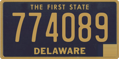 DE license plate 774089