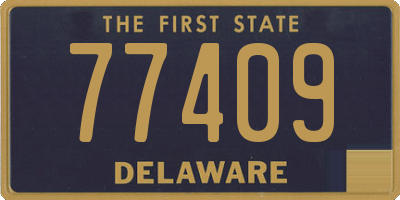 DE license plate 77409