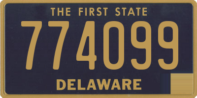 DE license plate 774099