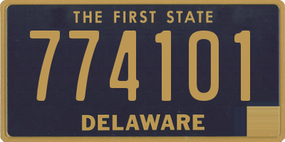 DE license plate 774101