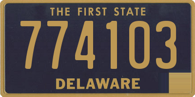 DE license plate 774103