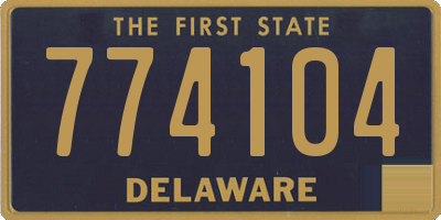 DE license plate 774104