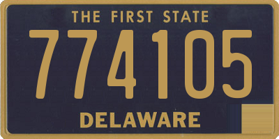 DE license plate 774105