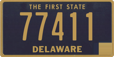 DE license plate 77411