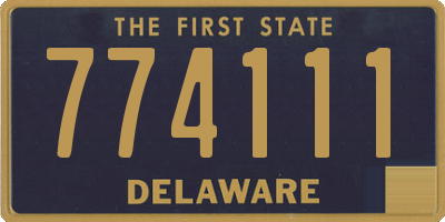 DE license plate 774111
