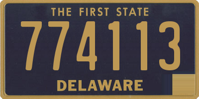 DE license plate 774113