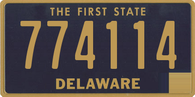 DE license plate 774114