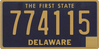 DE license plate 774115