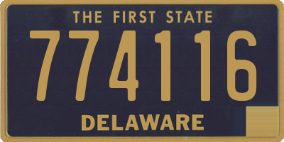 DE license plate 774116