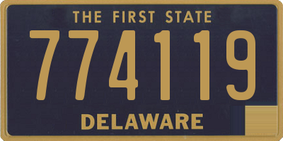 DE license plate 774119