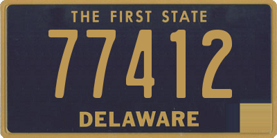 DE license plate 77412