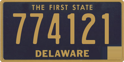 DE license plate 774121