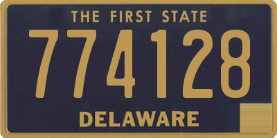 DE license plate 774128