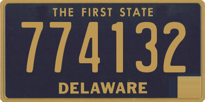 DE license plate 774132