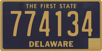 DE license plate 774134