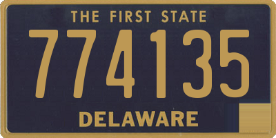 DE license plate 774135