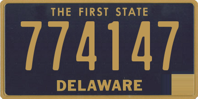 DE license plate 774147