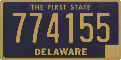 DE license plate 774155