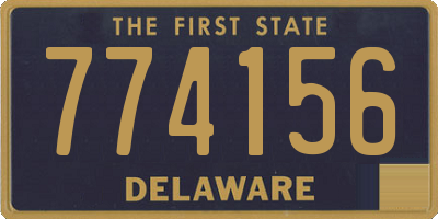 DE license plate 774156