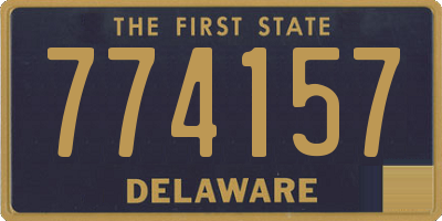DE license plate 774157