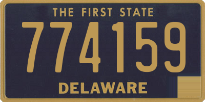 DE license plate 774159