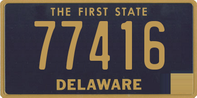 DE license plate 77416