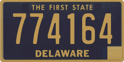 DE license plate 774164