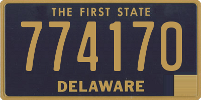 DE license plate 774170