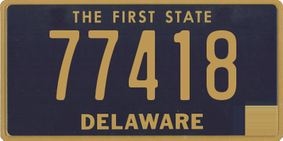 DE license plate 77418