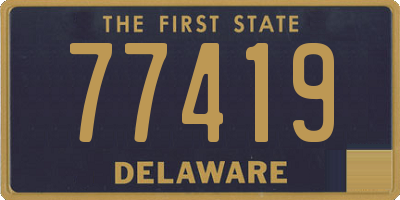 DE license plate 77419