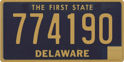 DE license plate 774190