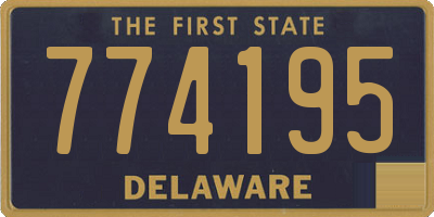 DE license plate 774195