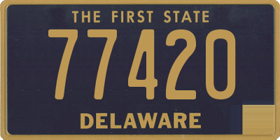 DE license plate 77420