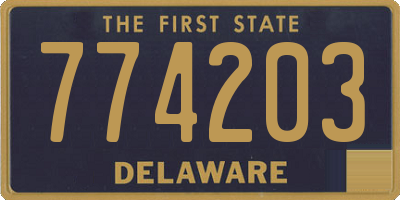 DE license plate 774203