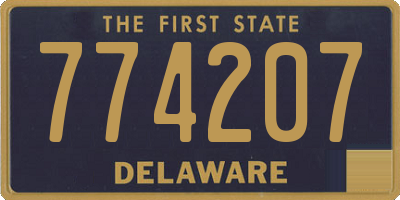 DE license plate 774207