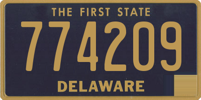 DE license plate 774209