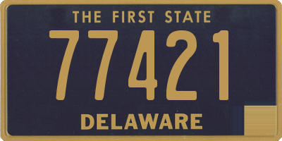 DE license plate 77421