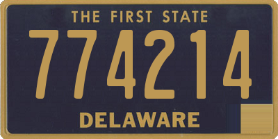 DE license plate 774214