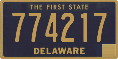 DE license plate 774217