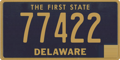 DE license plate 77422