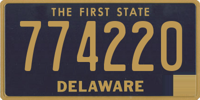 DE license plate 774220