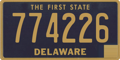 DE license plate 774226