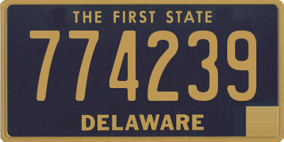 DE license plate 774239