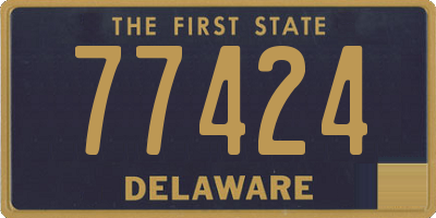 DE license plate 77424